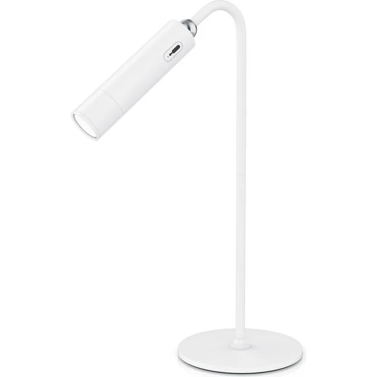 BEARWARE Schreibtischlampe 4in1 LED Tischlampe dimmbar, Magnethalterung, Bürolampe, Tischleuchte, mehrere Helligkeitsstufen, LED fest integriert, warmweiß, Akku, 3 Helligkeitsstufen, Standfuß, Wandhalterung, Clip, Taschenlampe