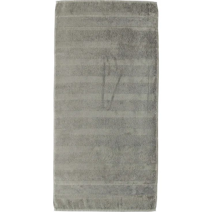 CAWÖ Handtuch, 3er Pack - Noblesse2, Walkfrottier, Velours-Streifen, Baumwolle, einfarbig Graphit 50x100cm – Bild 2