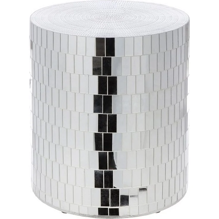 GILDE Beistelltisch DISCO - Beistelltisch in Silber mit Spiegelglas - H. 45cm - Dekoration (1xBeistelltisch, 1 Stück), Tisch - Spiegel - Dekoration - Abstelltisch - Ablage - Hingucker – Bild 2