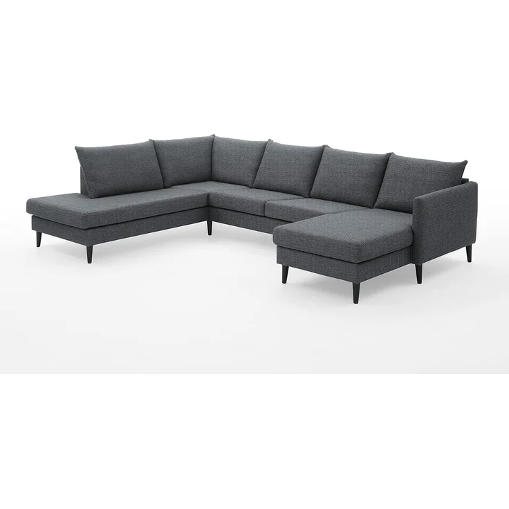 Atlantic Home Collection Wohnlandchaft mit Ecke Links und Longchair rechts – Bild 1