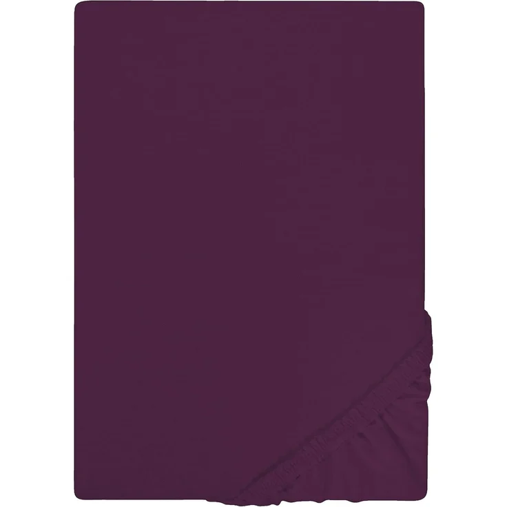 Castell Jersey-Stretch-Spannbetttuch, Violett, 1x 90x190 cm - 100x200 cm, 90x200 cm – Bild 1