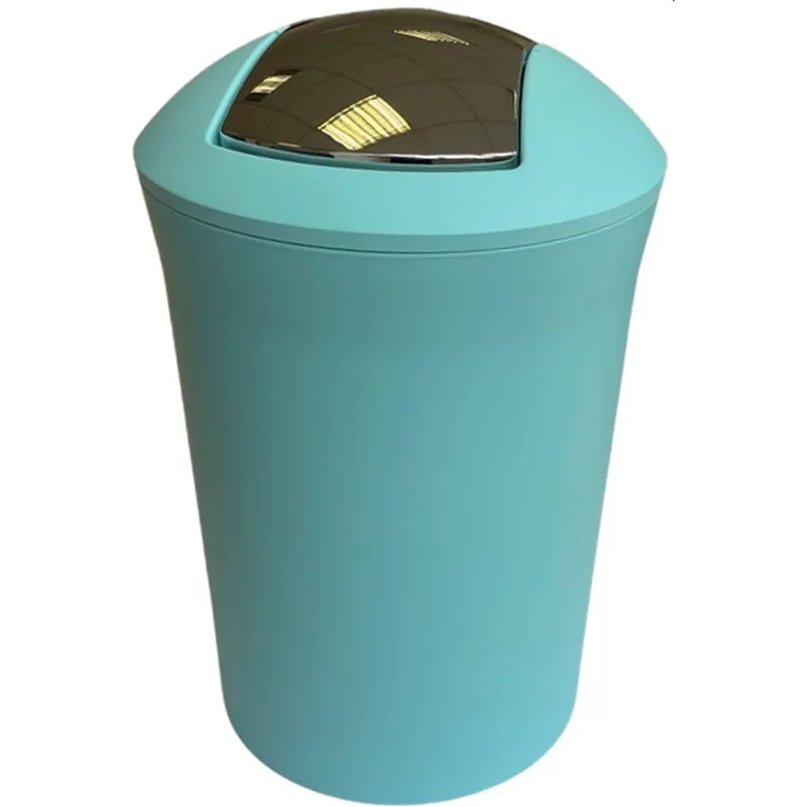 Spirella Design Kosmetikeimer "Savannah" mit Schwingdeckel 5 Liter (ØxH): 19x30 cm Pastell Grün