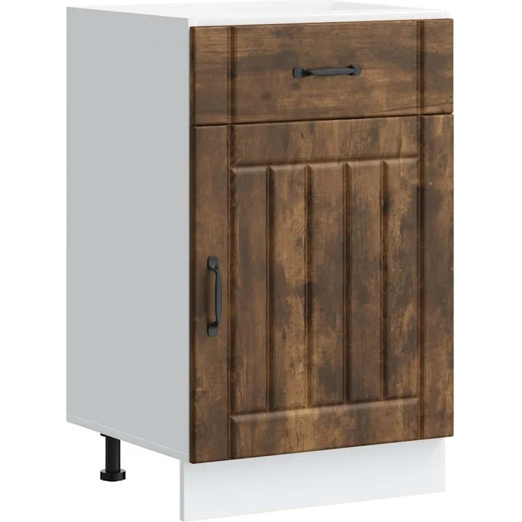 vidaXL Küchen-Unterschrank Lucca Räuchereiche Holzwerkstoff 853722 – Bild 2