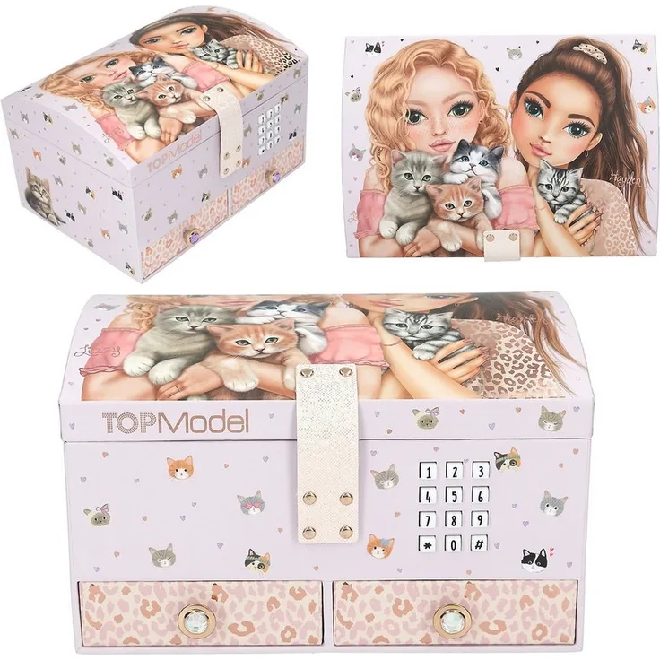 TOPModel - Großes Schmuckkästchen mit Code und Sound CAT LOVE