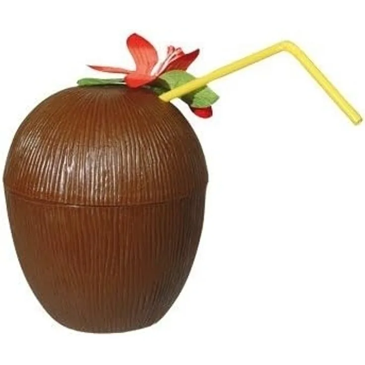 Folat Hawai Kokosnuss Becher Blume Hawaii Tasse Strand Cup