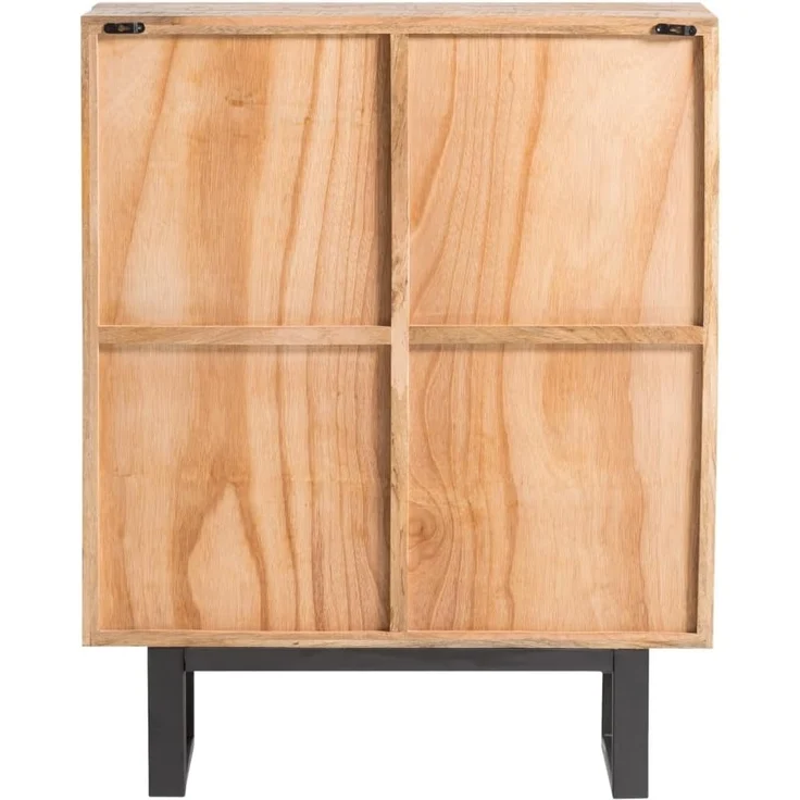Highboard Greenland massivum Mango Massivholz braun 100x128x45 cm rustikal Boho-Stil Wohnzimmer-Kommode Anrichte Unikat recycelt – Bild 6