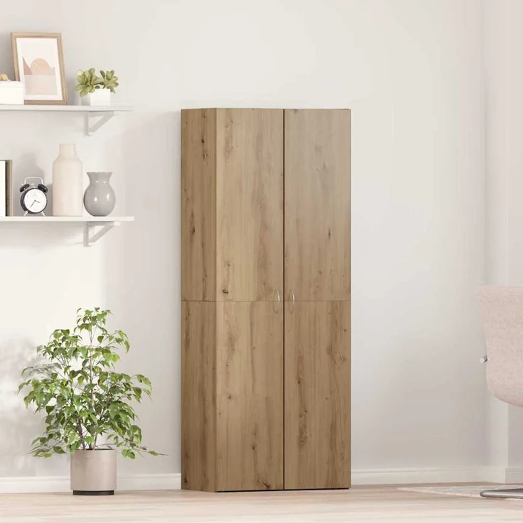 vidaXL Büroschrank Artisan-Eiche 60 x 32 x 152,5 cm Holzwerkstoff 3365559 – Bild 1