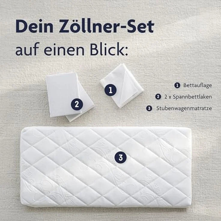 Julius Zöllner Wiegenmatratzen-Set Traumfänger Air 90x40 cm, 4-teilig – Bild 6