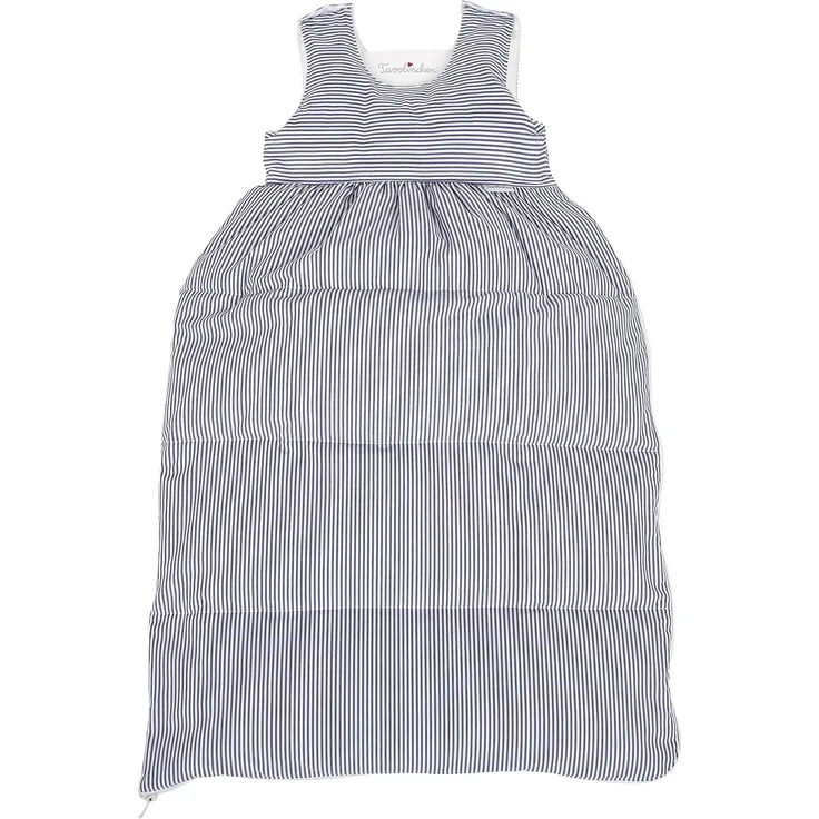 Tavolinchen Babyschlafsack Daunenschlafsack\"Streifen klassisch\" Kinderschlafsack - marine - 70cm