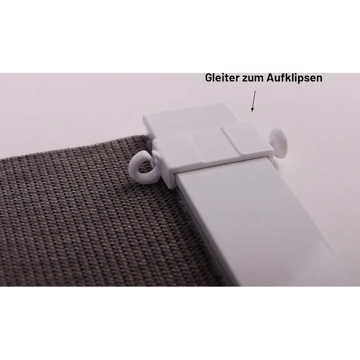 Deco-Raum Paneelwagen mit Klettband und Beschwerungsprofil, Schiebegardinen, (Komplett-Set, 2-St, Flächenvorhangschienen Set), Flächenvorhang-Technik – Bild 6