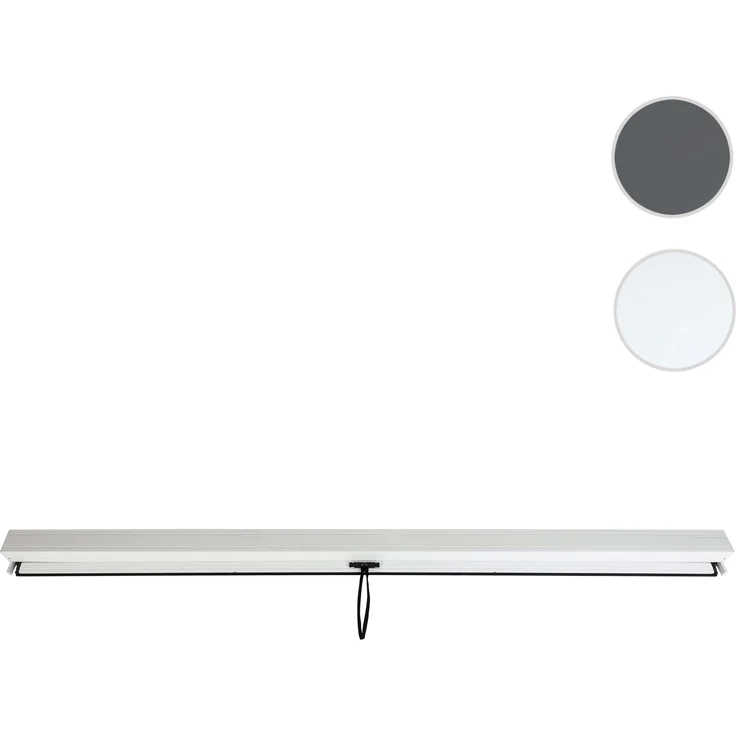 Seitenwand für Pergola HWC-L46, Pavillon Rollo Ersatzseitenwand, Stoff/Textil sturmfest 3x3 m ~ weiß – Bild 10