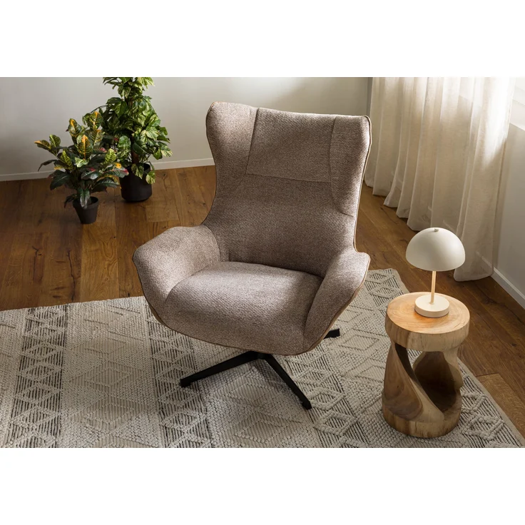 Ohrensessel 90x88x101 braun OSKAR #301 – Bild 2