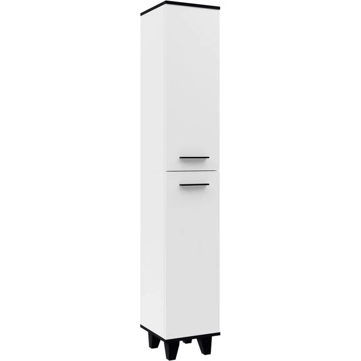 Fackelmann TE-A Hochschrank 30 cm mit Füßen, Weiß – Bild 5