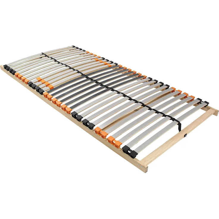 Mister Sandman Federholzrahmen Lattenrost Buche 90×200 cm – 7 Zonen, flexible Liegehärte, ergonomisch & atmungsaktiv, LGA-zertifiziert