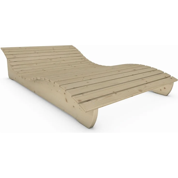 Gartenliege "Relax-Gertl" (Fichte) 1-teilig Liegebreite 90 cm Himmelsliege – Bild 8
