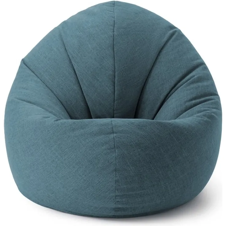 Lumaland 'Interior Line' 2-in-1 Sitzsack, Runder Komfort für drinnen, 300l, 120 x 80 x 75 cm, Aqua