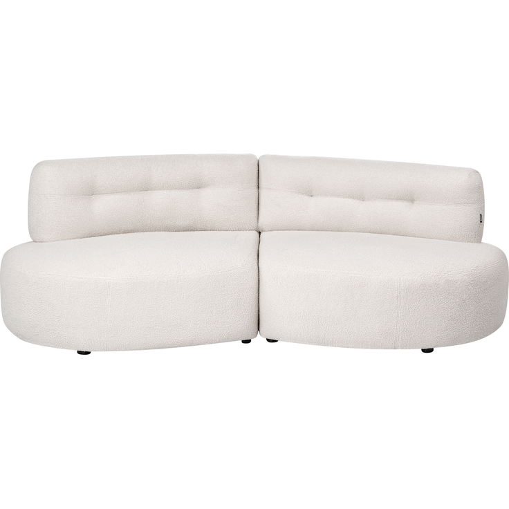 Sofa 3-Sitzer LAERDAL Bouclé Cremeweiß – Bild 4