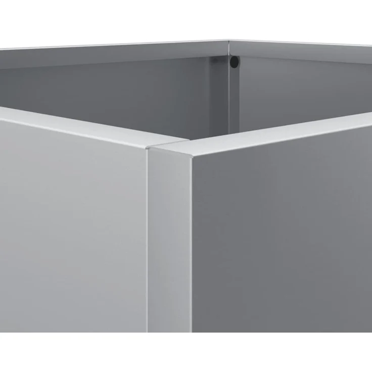 vidaXL Pflanzkübel Silbern 32x29x75 cm Verzinkter Stahl 841576 – Bild 7