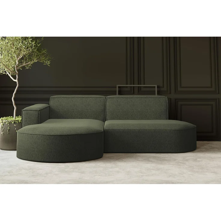Kaiser Möbel Ecksofa Designer MODENA STUDIO L stoff Poso, Neve, Quelle – Bild 1