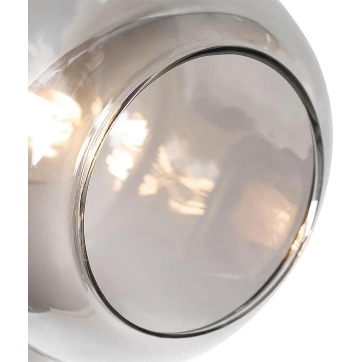 Qazqa Stehlampe Zuzanna, ohne Leuchtmittel, E14, Grau, Modern, Glas, 3-flammig – Bild 7