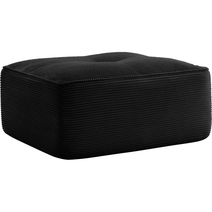 Cordelia Ottoman Corduroy -Black--Schwarz--92x73x40cm--YOUDENOVA – Bild 5