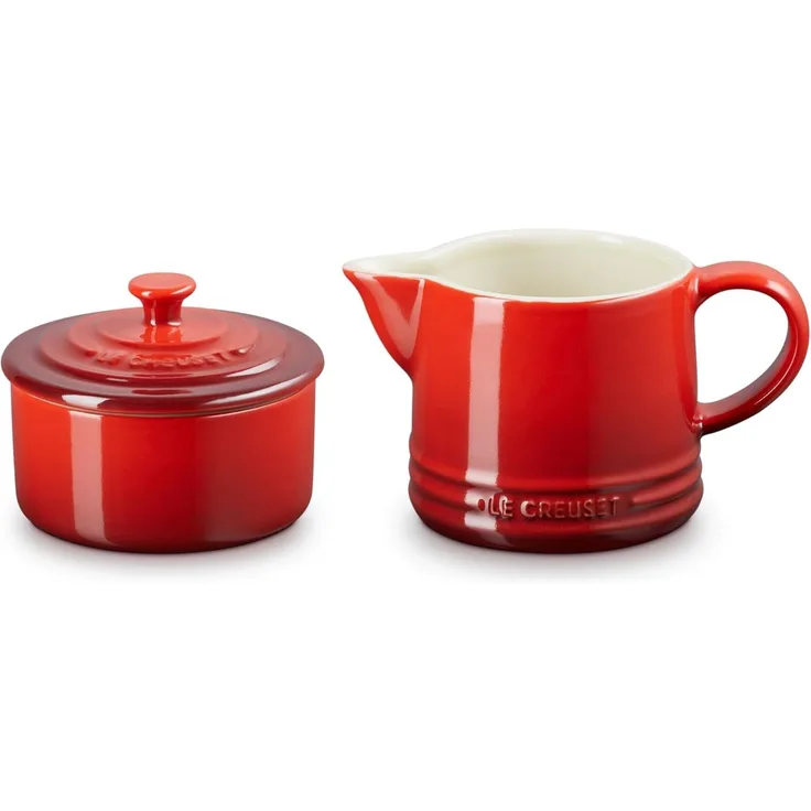 Le Creuset ZUCKER- UND MILCHSET KIRSCHROT