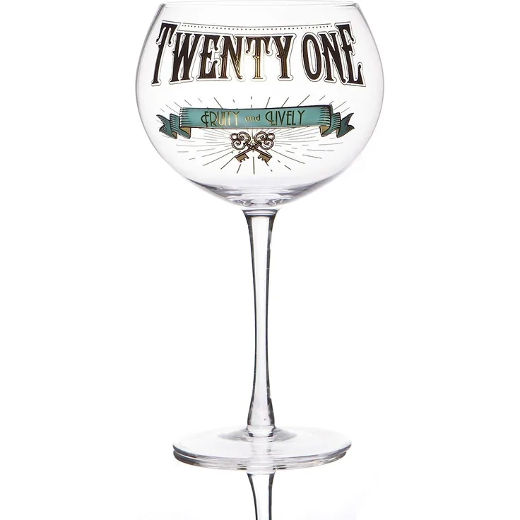 Boxer Gifts GWG321 Gin-Verbotsglas zum 21. Geburtstag