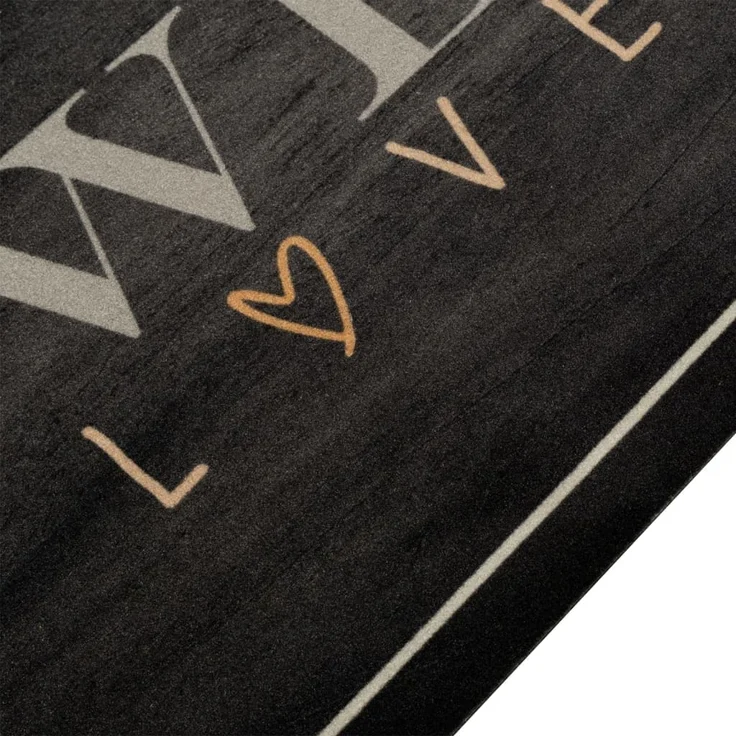 vidaXL Küchenteppich Waschbar Kaffee 45x150 cm Samt 4005590 – Bild 2