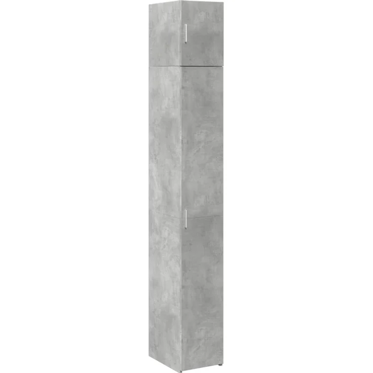 vidaXL Hochschrank Schmal Betongrau 30x42,5x225 cm Holzwerkstoff 3281262 – Bild 2