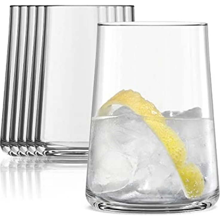 SAHM Weinglas Weingläser ohne Stiel 6er Set - Gläser Set 430 ml - Weißweingläser, 6-tlg, Glas, edles Weißweinglas – Bild 1