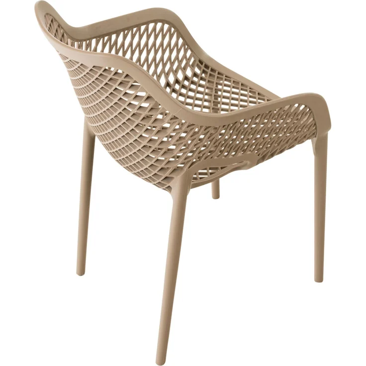 CLP Gartenstuhl Air XL 4er Set, Modern, Gestell Kunststoff, stapelbar, wetterfest,schlamm – Bild 6