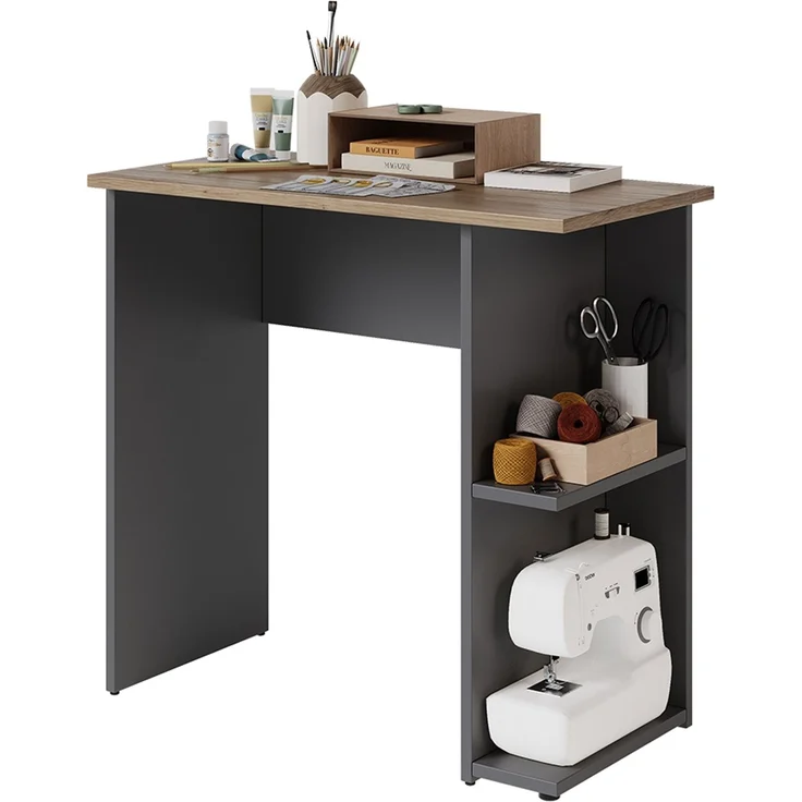 Schreibtisch Simple Anthrazit/Artisan 80 x 40 cm Vicco – Bild 5