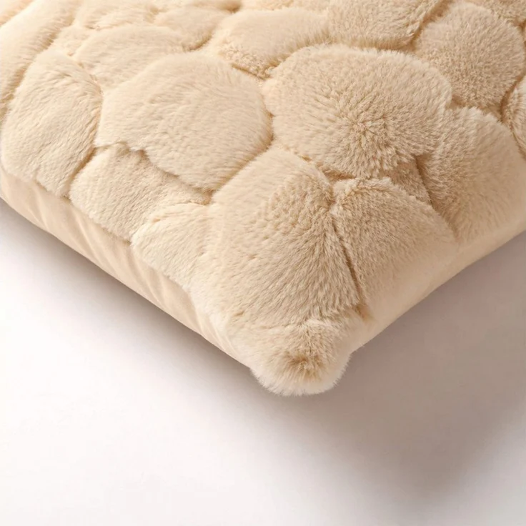 Dutch Decor Kissenhülle 'Pom' 45 x 45 cm Summer Sand - Beige – Bild 3