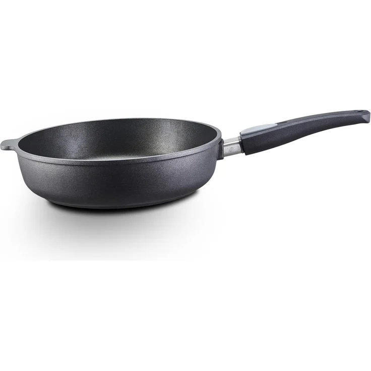 MEISTERKOCH Bratpfanne 28 cm, Induktion, Antihaft, abnehmbarer Griff | 7 cm hoher Rand, 3,6l Volumen | Made in Germany | Profi-Pfanne, 4-lagige Titanium-Versiegelung | spülmaschinengeeignet – Bild 6