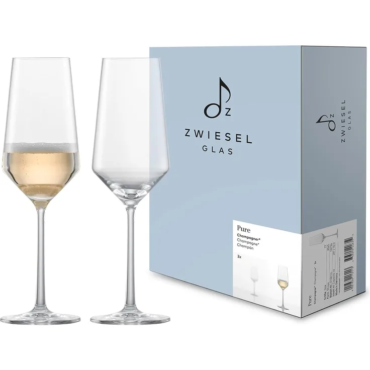 Zwiesel Glas PURE Champagnerglas 2er Set