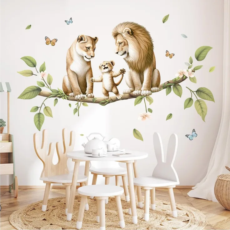 Little Deco Wandtattoo Dschungeltiere und Wunschname DL5029 ohne Name/Without Name