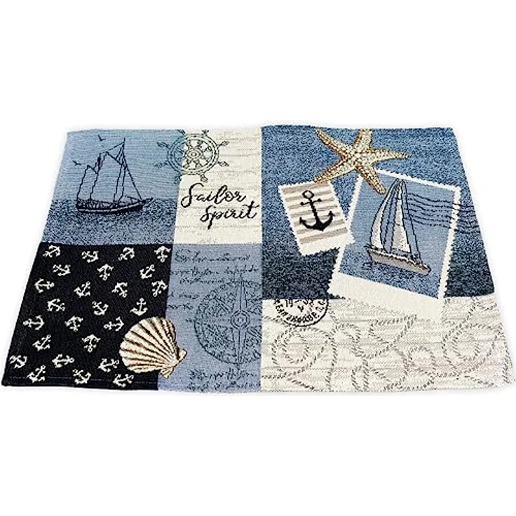 sander table + home Platzset Tischset Sailor Patch 32 x 48 cm – Bild 1