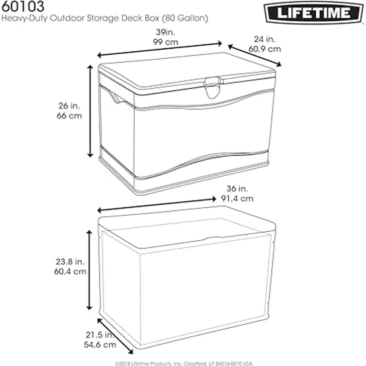 Lifetime Kunststoff Gartenbox Sun 300 L | – Bild 6
