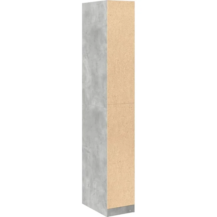vidaXL Kleiderschrank Betongrau 30x50x200 cm Holzwerkstoff 3307741 – Bild 7