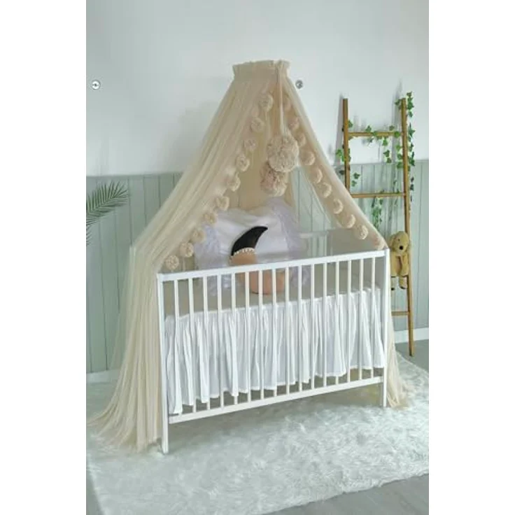 Baby Fancyroom Betthimmel Betthimmel aus 12 Meter Tüll aus 1. Klasse für Kinderbett Gitterbett, Himmel für Babybett Kinderbett – Bild 4