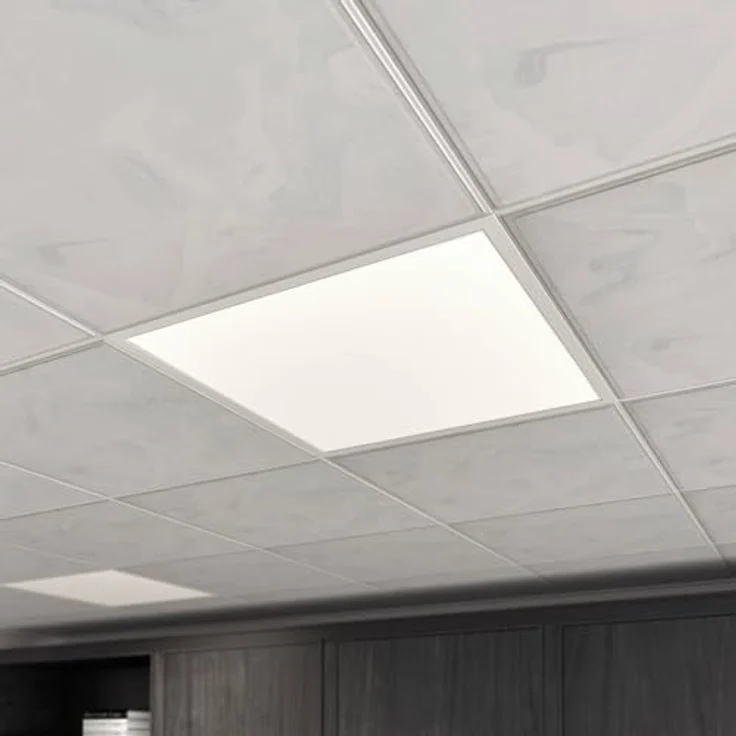 Arcchio LED Panel Vinas, 1-flammige Deckenleuchte in Weiß, energiesparende Bürolampe für Wohn- und Arbeitsräume – Bild 2