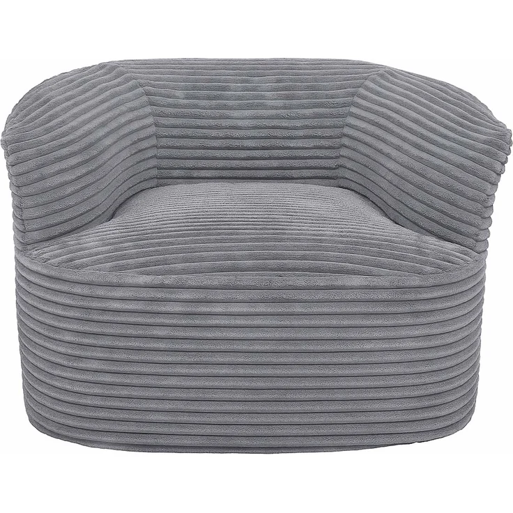 Sessel HWC-P18, Loungesessel Relaxsessel Polstersessel Cocktailsessel, Stoff/Textil Cord (370g/m²) ~ hellgrau – Bild 8