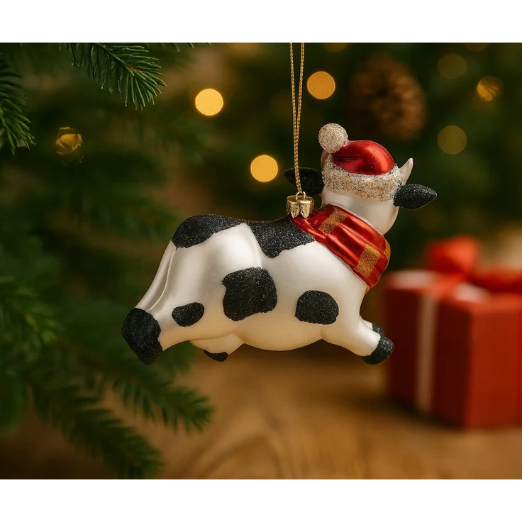 BRUBAKER Weihnachtsbaumkugel Handbemalte Weihnachtskugel - viele lustige Motive - Glas Baumkugel (1 St), Christbaumschmuck Figuren Deko Anhänger Christbaumkugel Weihnachtsdeko – Bild 3