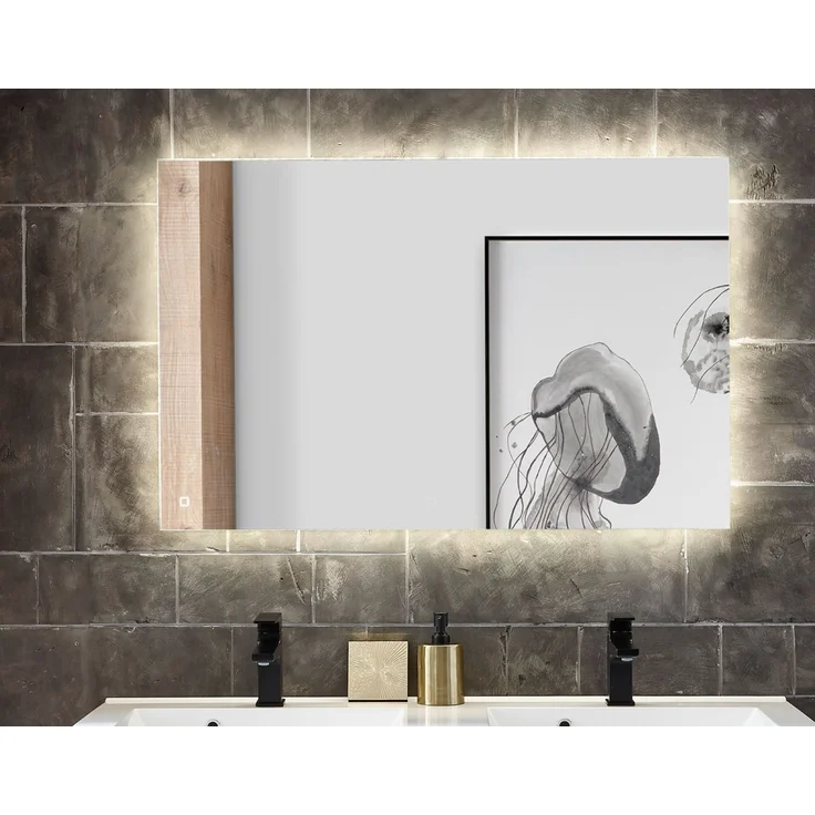 Badezimmer Spiegel Glide mit LED Beleuchtung 100 cm – Bild 4