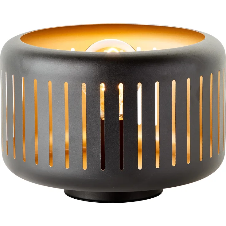 Brilliant AG Leuchten 94520-86 Tischleuchte Tyas schwarz goldfarben