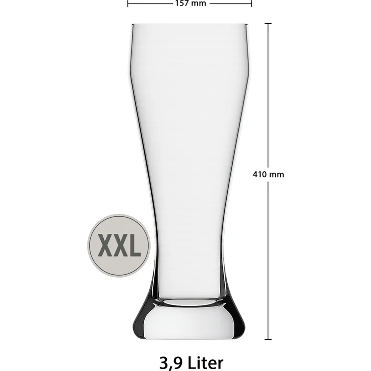 Rastal Ranft XXL Riesen-Weizenbierglas 3,9 Liter – Bild 2