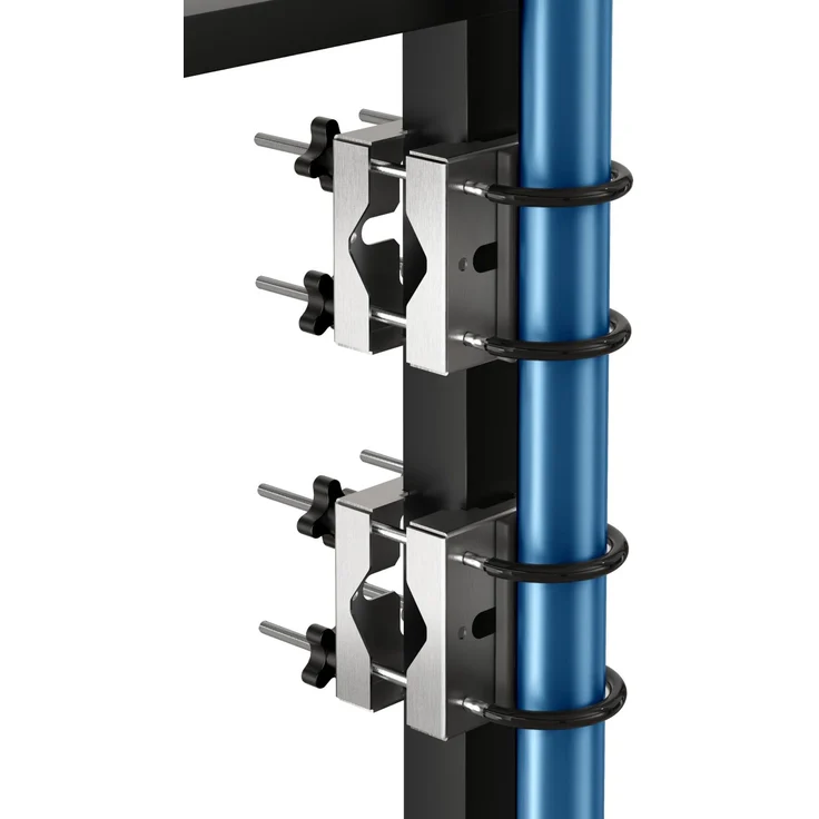 4smile Sonnenschirmhalter Balkongeländer SunnyEasy- 2er Set, Edelstahl Sonnenschirm Halterung Balkon - Flexible Schirmhalterung Balkongeländer ersetzt Sonnenschirmständer Balkon
