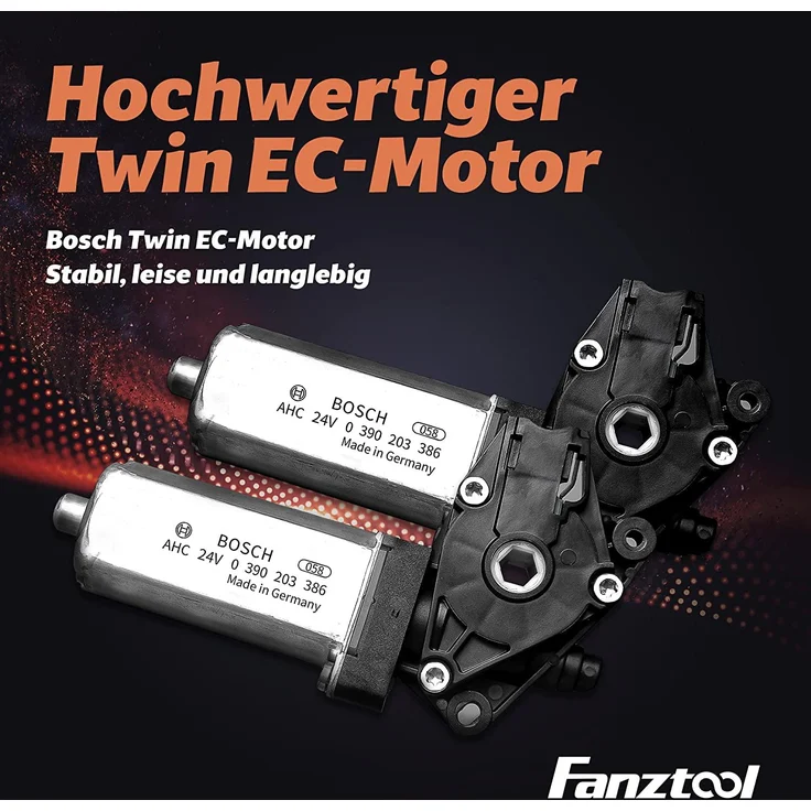 FANZTOOL höhenverstellbarer Schreibtisch-Gestell mit 2 x Bosch Motoren elektrisch stufenlos in Schwarz, Arbeitstisch Tischbeine mit Memory-Funktion, USB Steckdose, Kabelwanne – Bild 3
