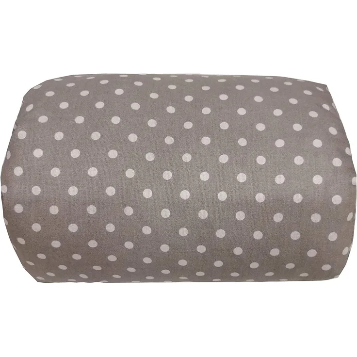 EMI&SAM Stillkissen Reisekissen für ARM Stillmuff kleines Armpolster Baumwolle Mini Still Muff Stillen Armkissen (16. Grau - Dots)