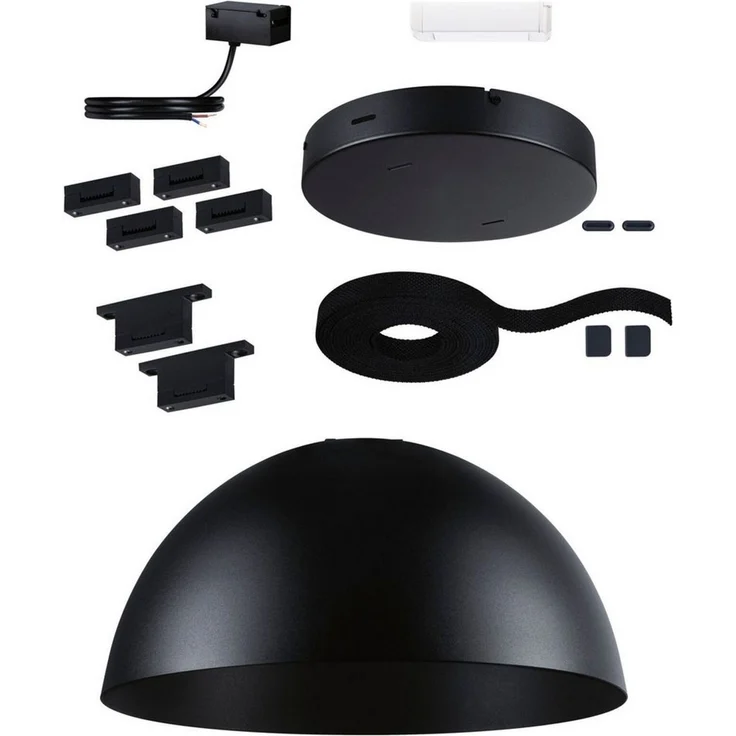 Paulmann Hängeleuchte ULine Gurt Belt Starterset 5m 12W Schwarz, LED fest integriert, Warmweiß – Bild 2